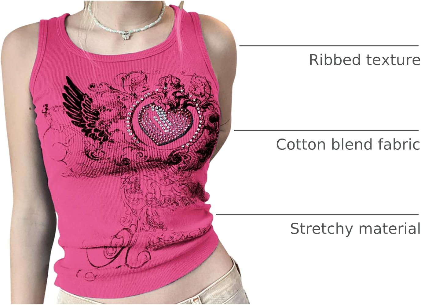 トップス melt the lady logo gradation camisole MJT682_S_OOO_Naturale_And_Rosa